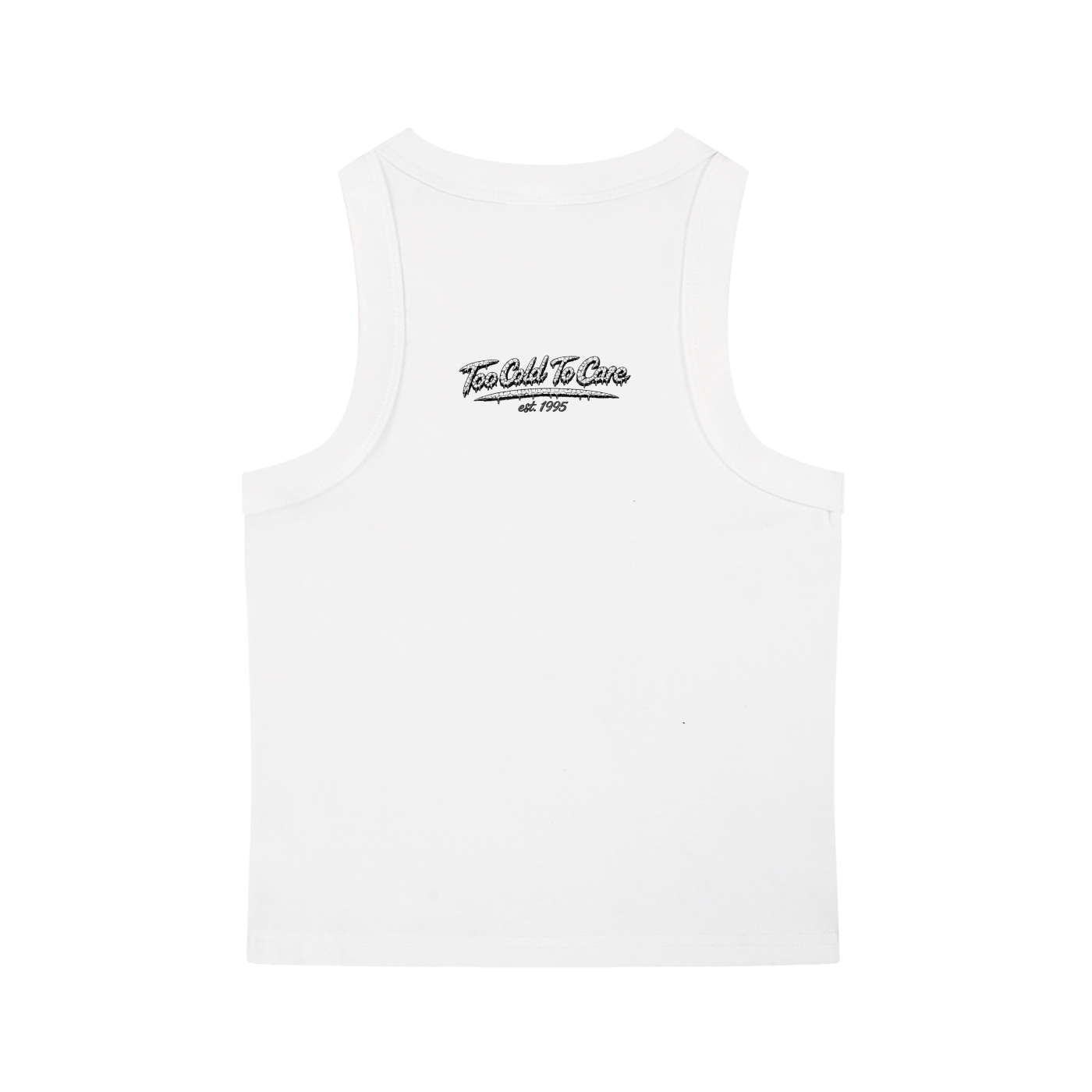 TOO COLD TO CARE CROP TANK TOP