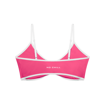 No Chill Women’s Ruched V-Neck Sports Bra