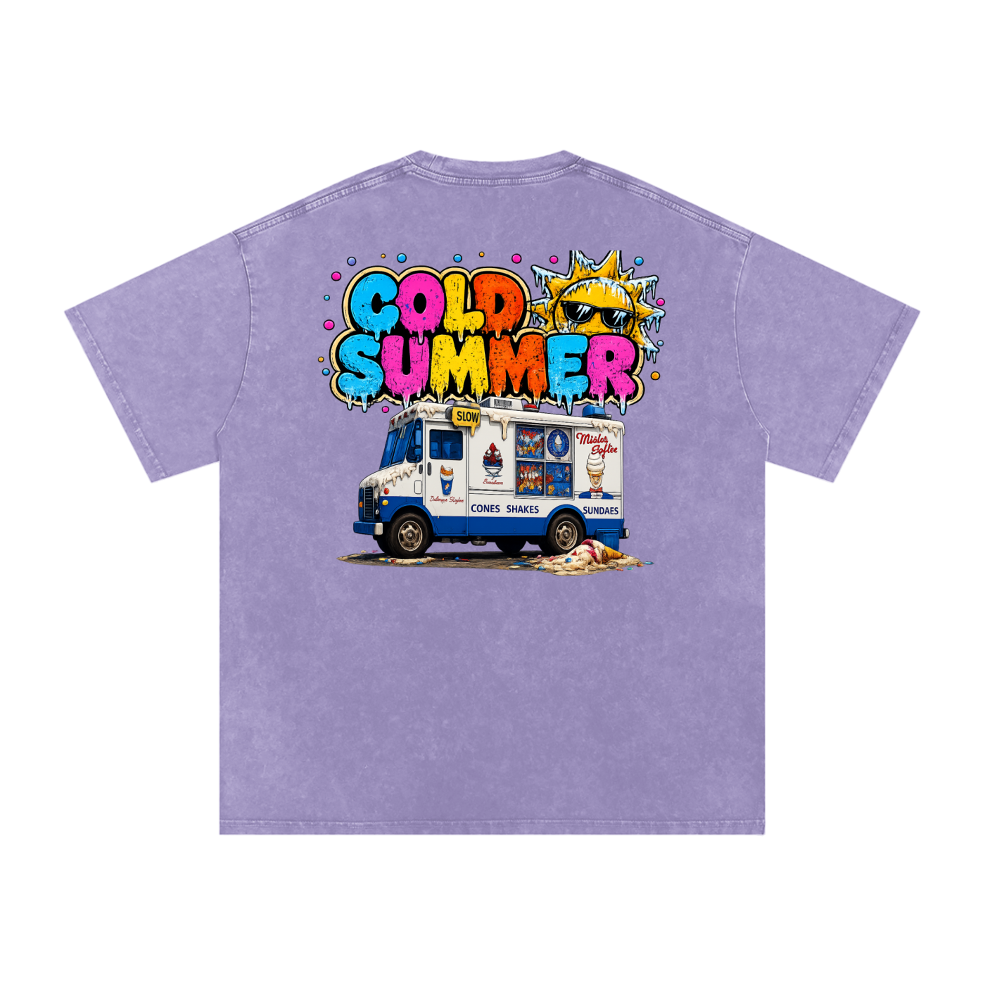 No Chill - Cold Summer Snow Wash Oversized Tee
