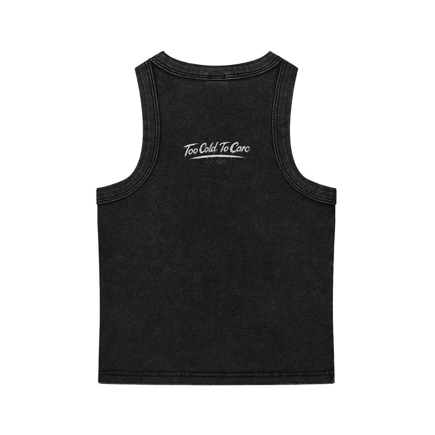 TOO COLD TO CARE CROP TANK TOP