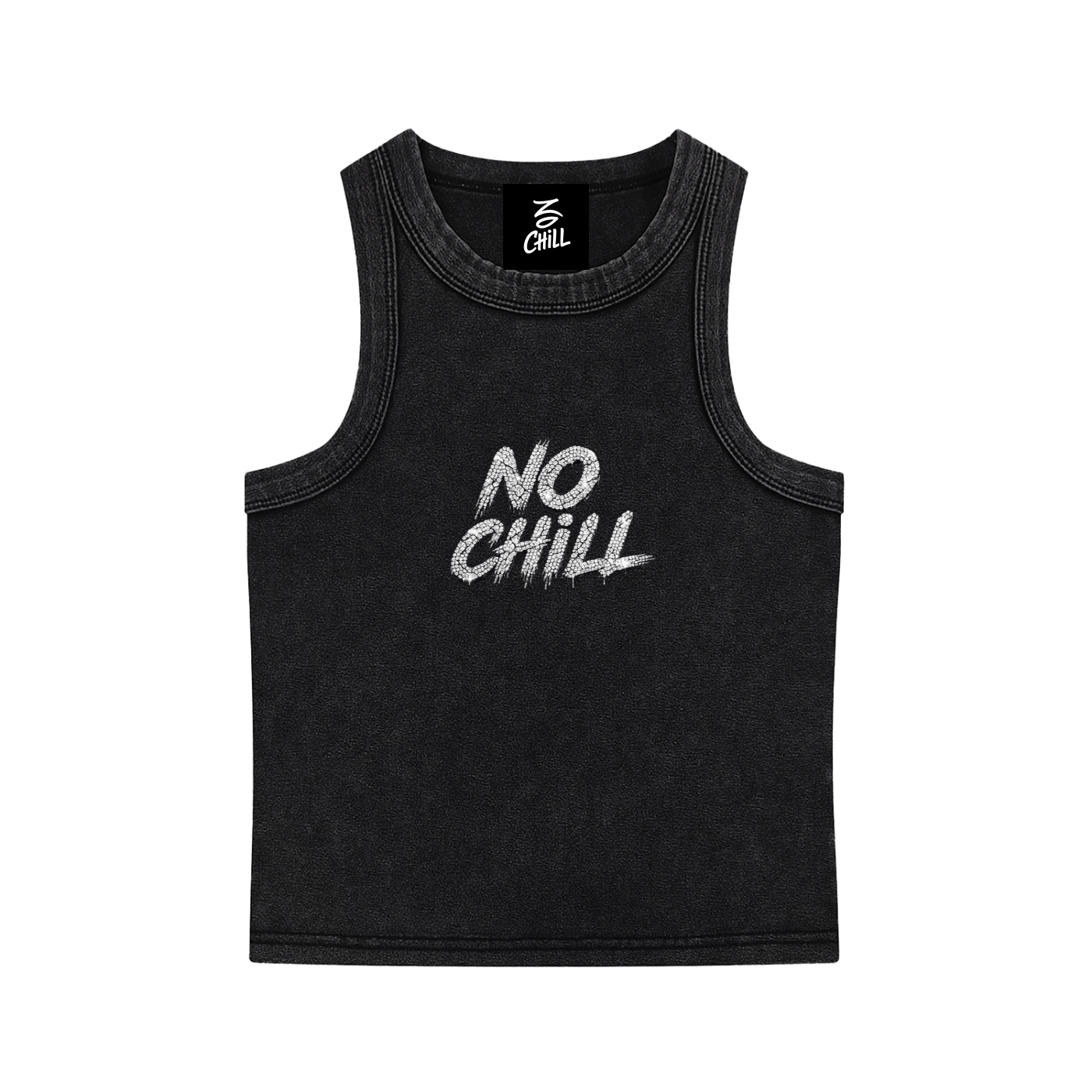 TOO COLD TO CARE CROP TANK TOP