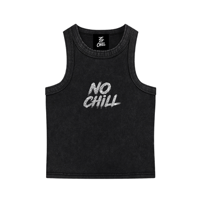 TOO COLD TO CARE CROP TANK TOP