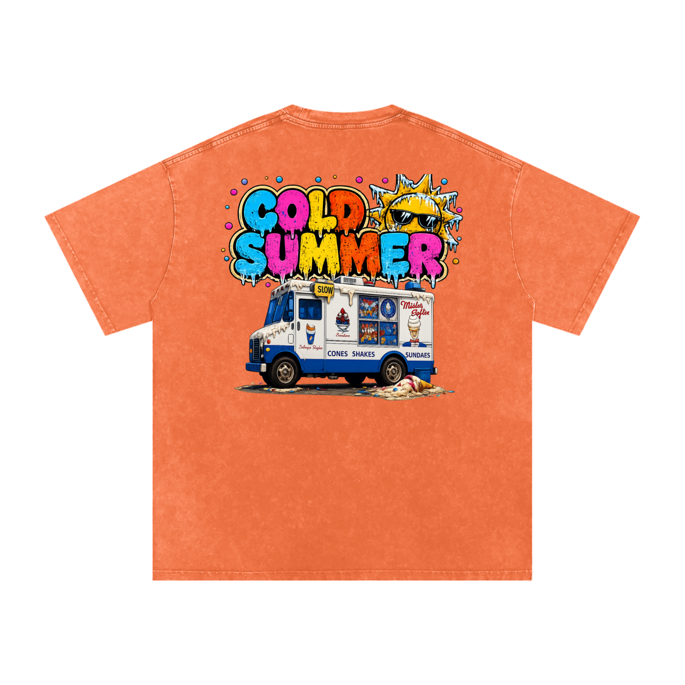 No Chill - Cold Summer Snow Wash Oversized Tee