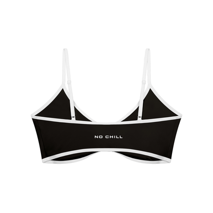 No Chill Women’s Ruched V-Neck Sports Bra