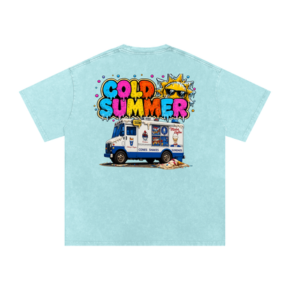 No Chill - Cold Summer Snow Wash Oversized Tee