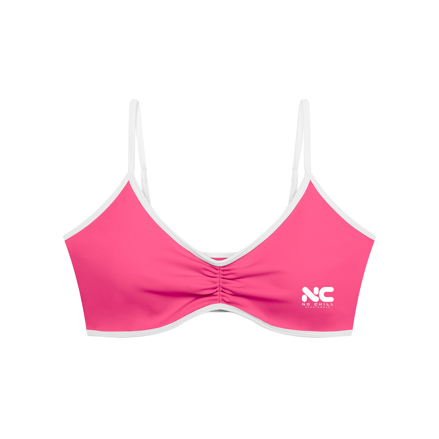 No Chill Women’s Ruched V-Neck Sports Bra