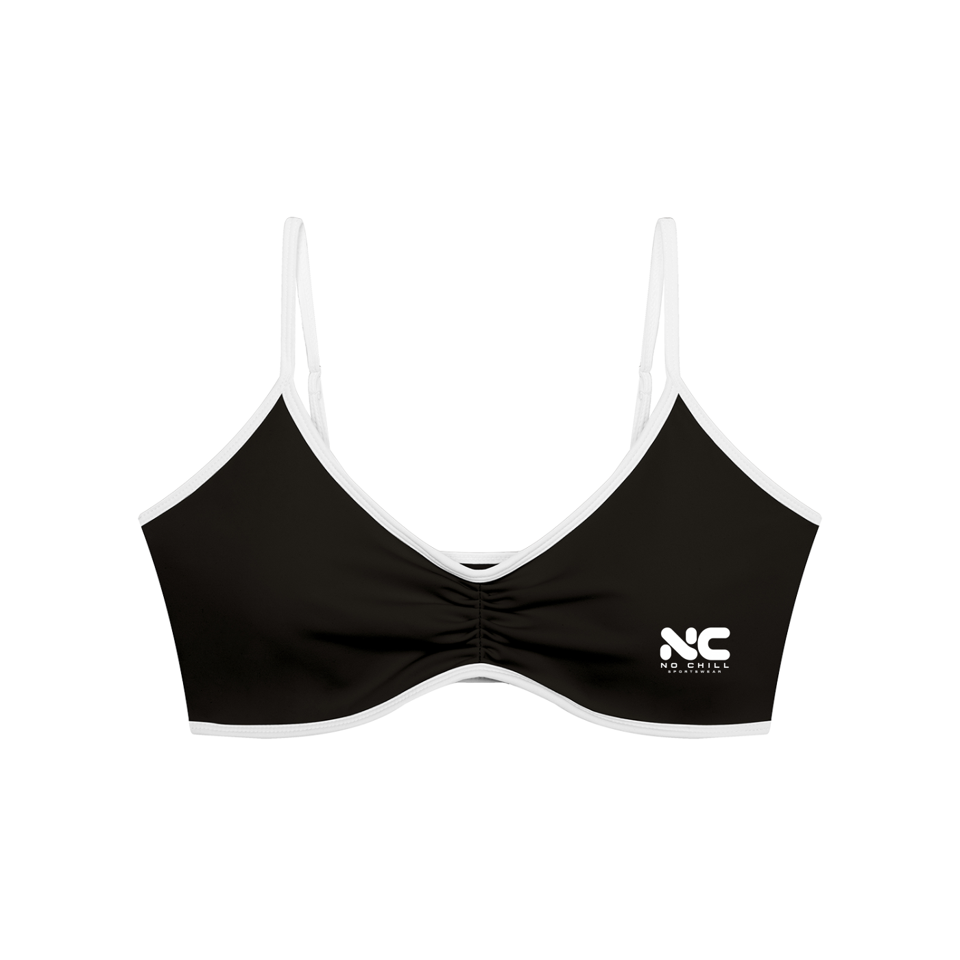 No Chill Women’s Ruched V-Neck Sports Bra
