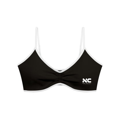 No Chill Women’s Ruched V-Neck Sports Bra