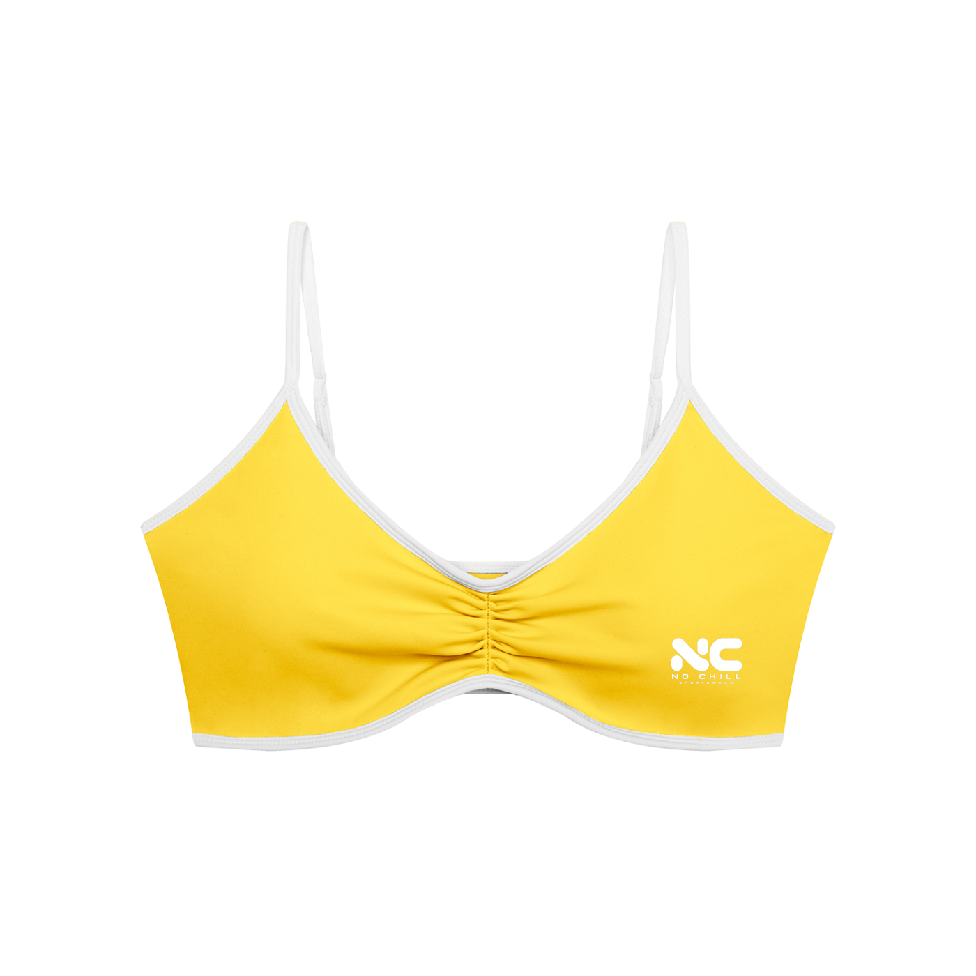 No Chill Women’s Ruched V-Neck Sports Bra