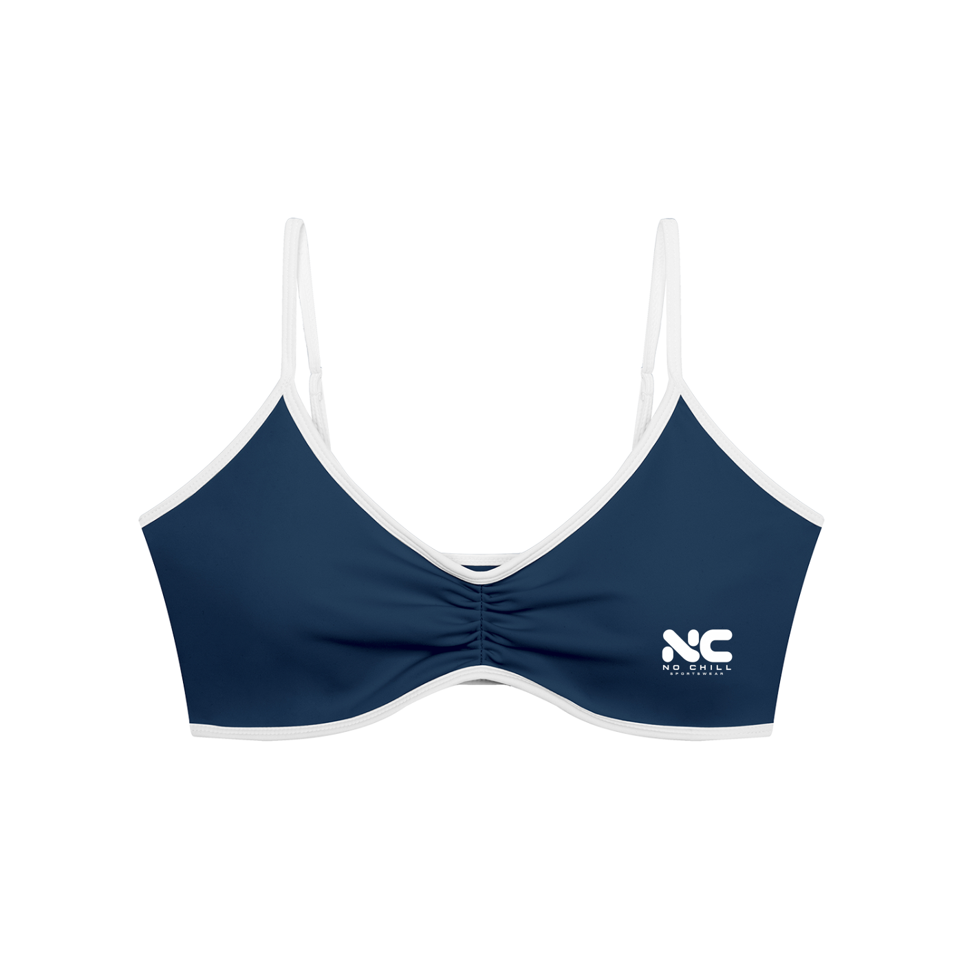 No Chill Women’s Ruched V-Neck Sports Bra