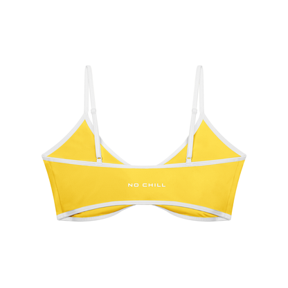 No Chill Women’s Ruched V-Neck Sports Bra