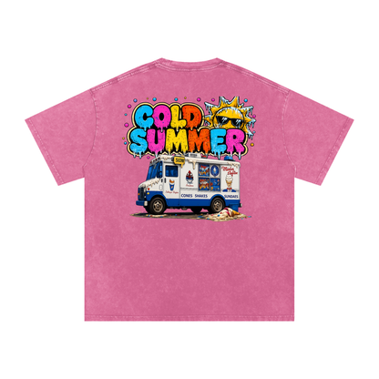 No Chill - Cold Summer Snow Wash Oversized Tee